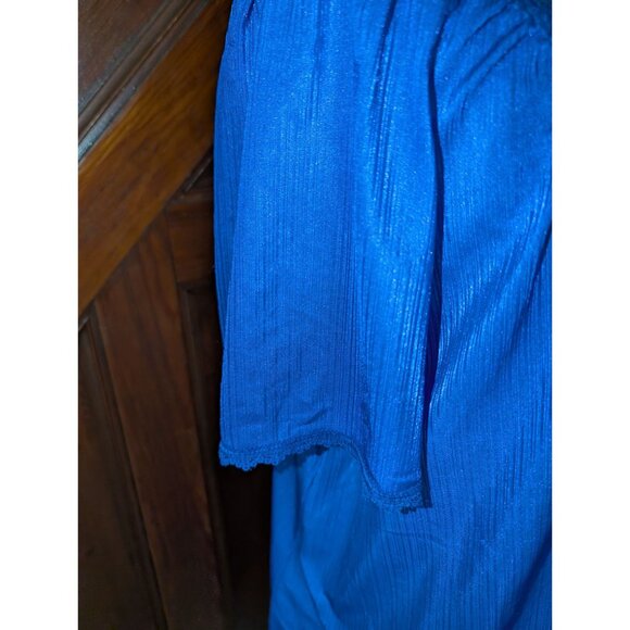 Vintage Carriage Court Sears Purple Lace Trim Nightgown Short Sleeve Sleepwear L - Picture 3 of 9